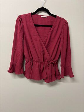 Burgundy Blouse